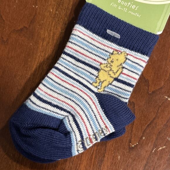 New Disney Classic Winnie The Pooh Baby Booties Socks 6-12 Months - Picture 4 of 6